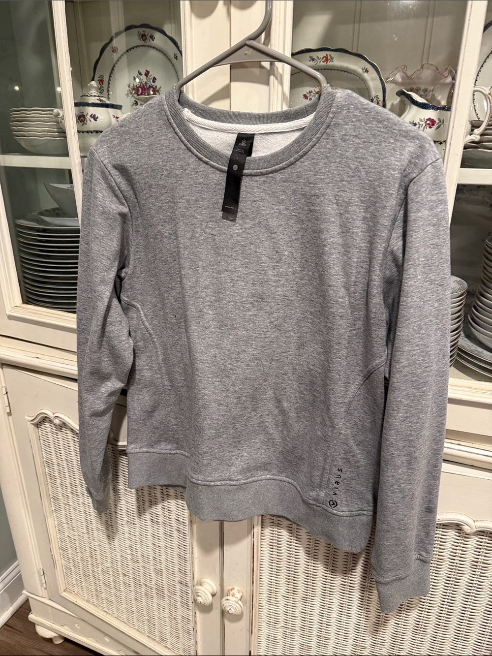 Virus women’s  Crewneck Sweatshirt - Light Gray small